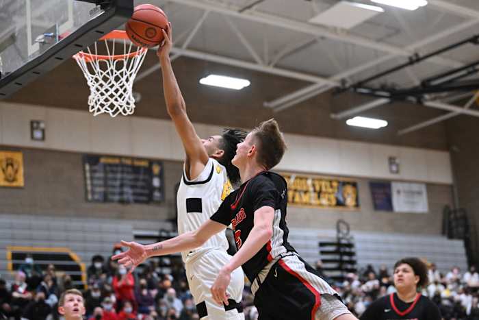 Roosevelt North Medford boys basketball Leon Neuschwander 73